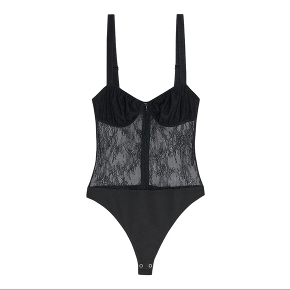 NWT Danielle Bernstein Lace Bodysuit - Picture 2 of 3